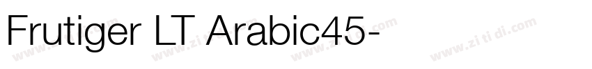 Frutiger LT Arabic45字体转换